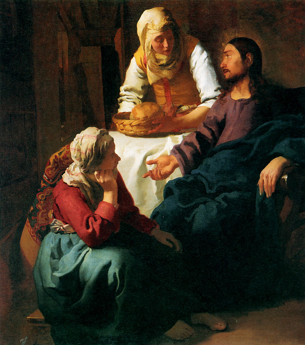 Christ in the House of Martha and Mary, by Jan Vermeer Van Delft, 1654