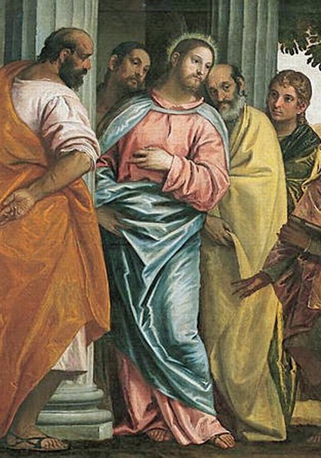 Christ with sons of Zebedee James and John