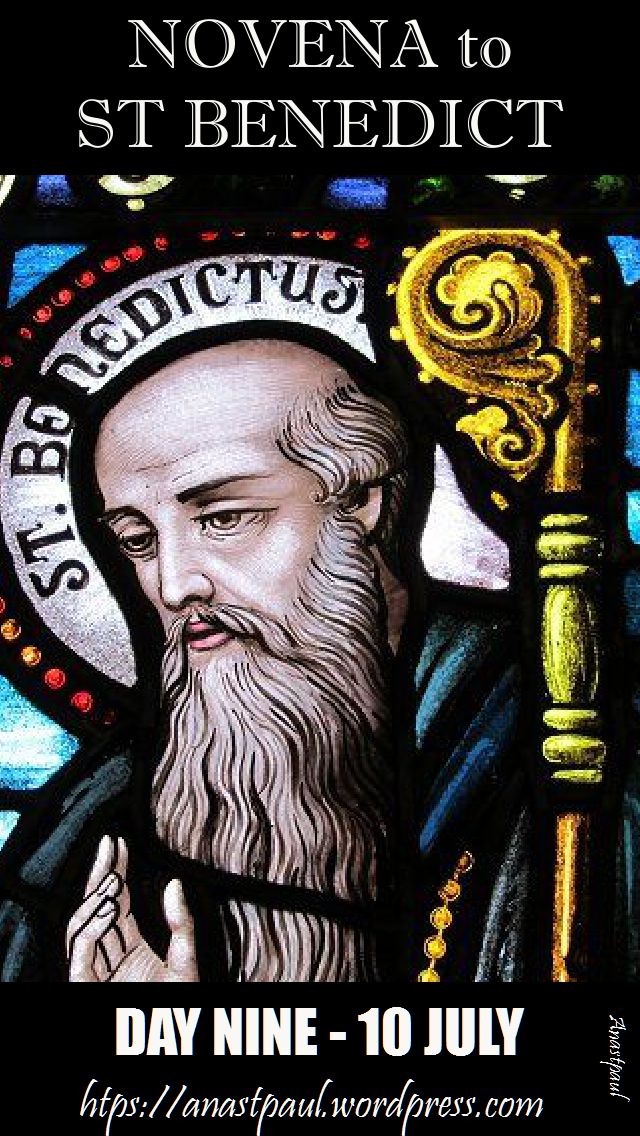 day nine - novena st benedict