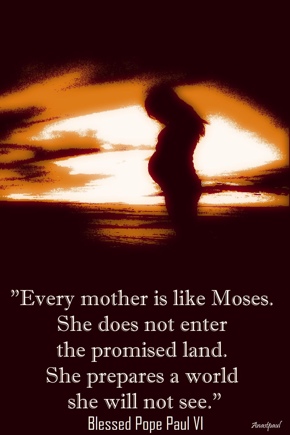 every mother is like moses - bl pope paul vi