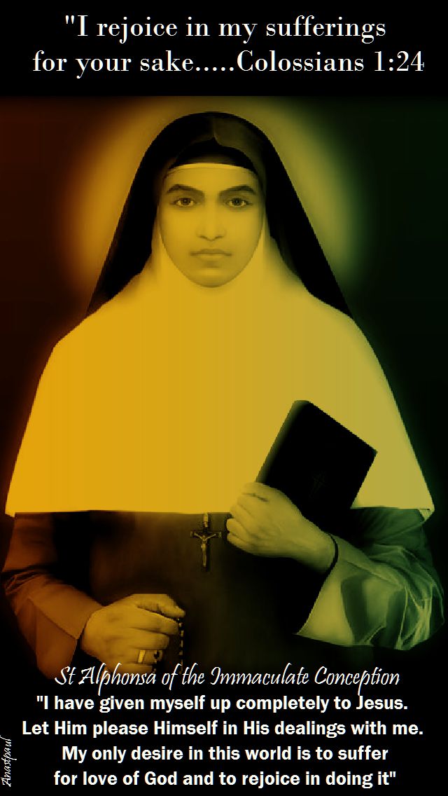 I have given myself- st alphonsa