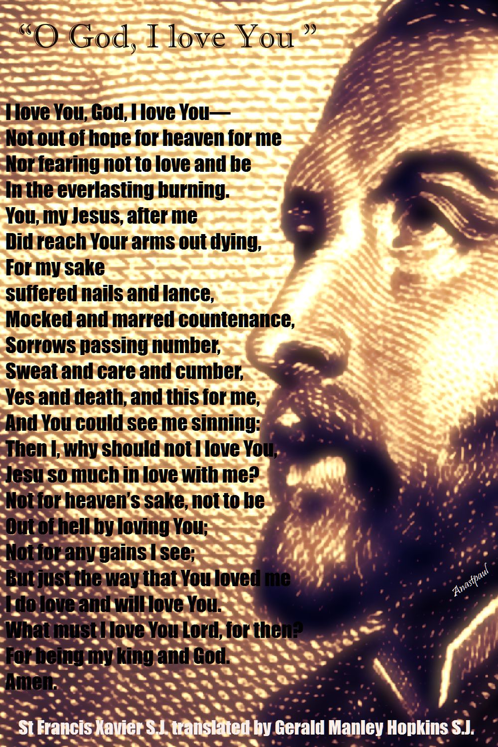 I love you lord - st francis xavier