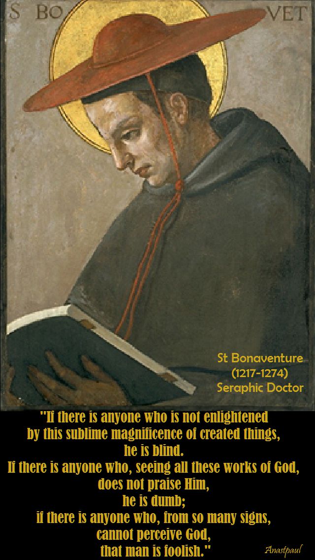 if there is anyone who is not enlightened-st bonaventure