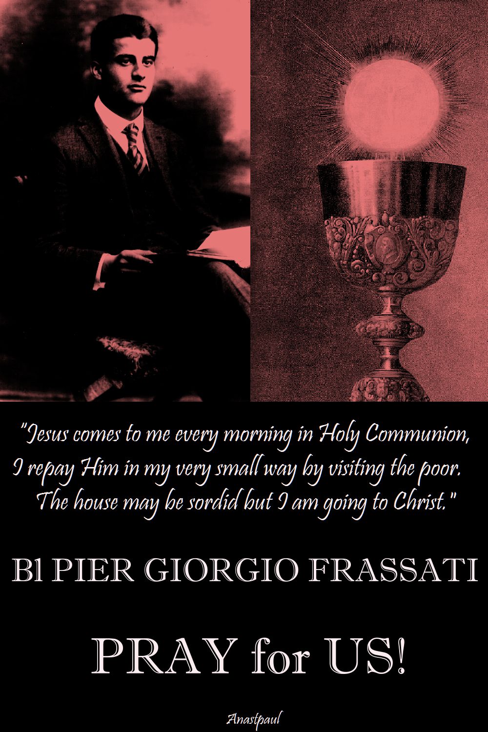 jesus comes to me -bl pier pray for us