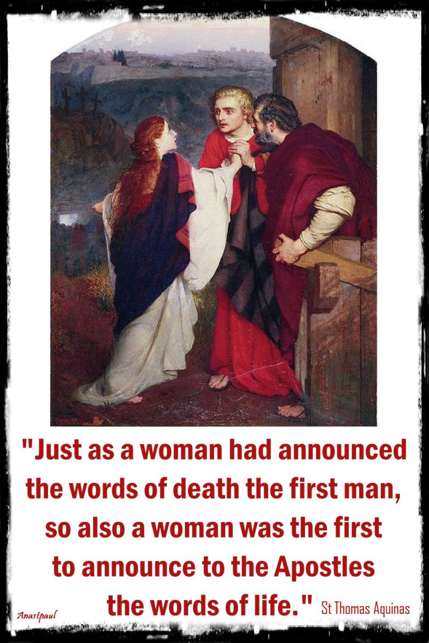 just as a woman - st thomas aquinas