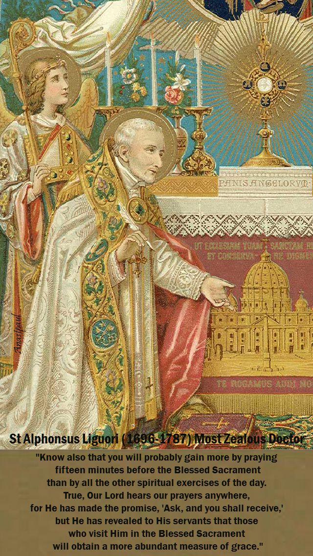 know alsos tha you will - st alphonsus liguori