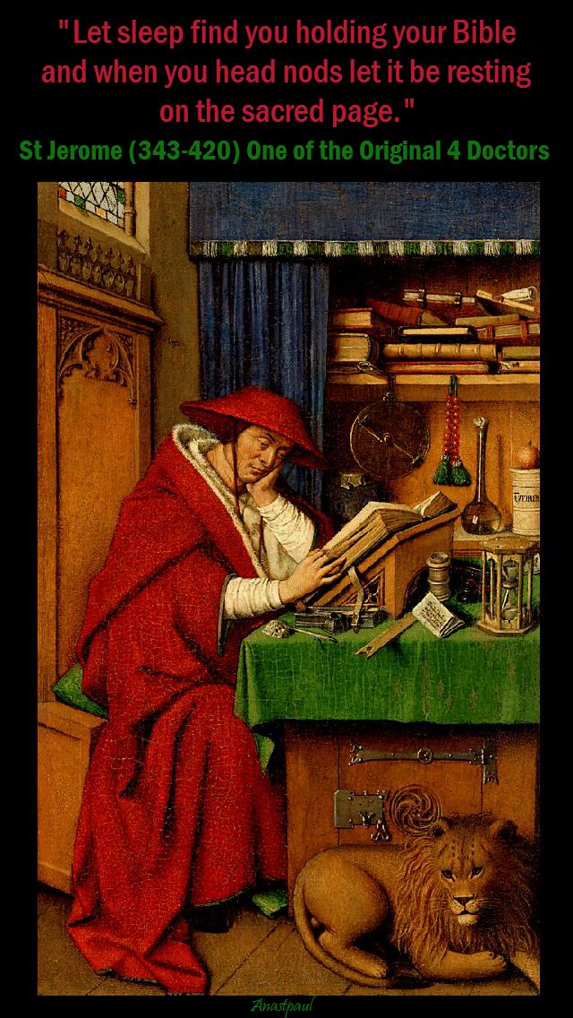 le sleep find you - st jerome