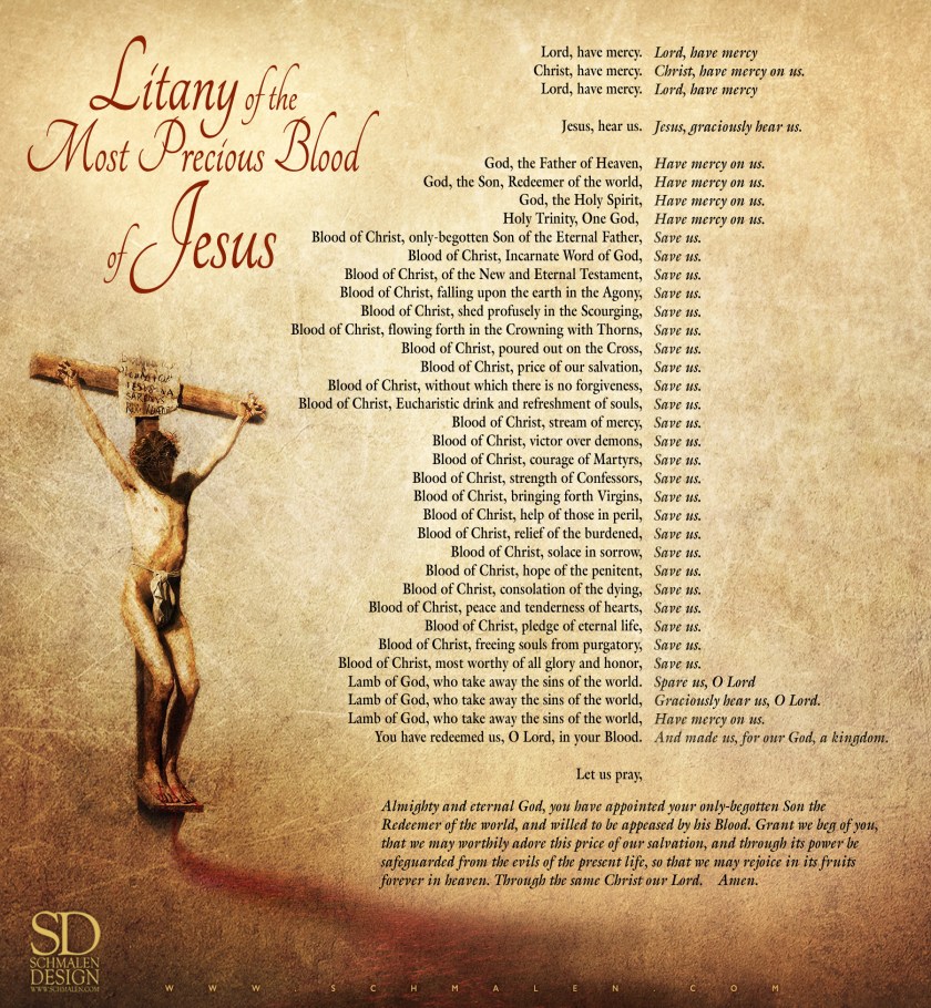 litany of the most precioys blood