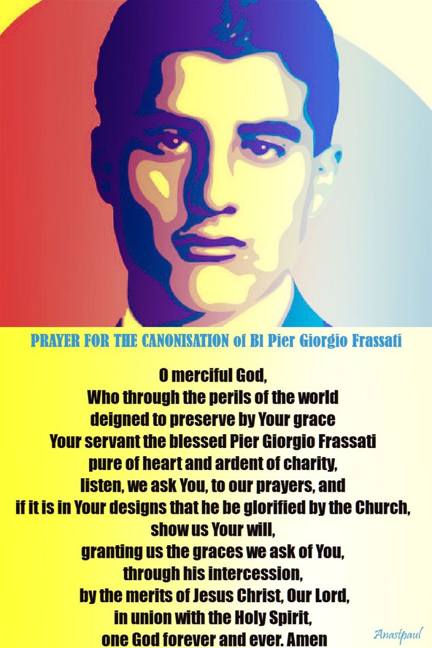 prayer for the canonisation of bl pier