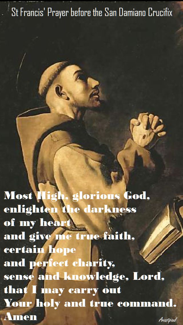 SAN DAMIANO PRAYER - ST FRANCIS