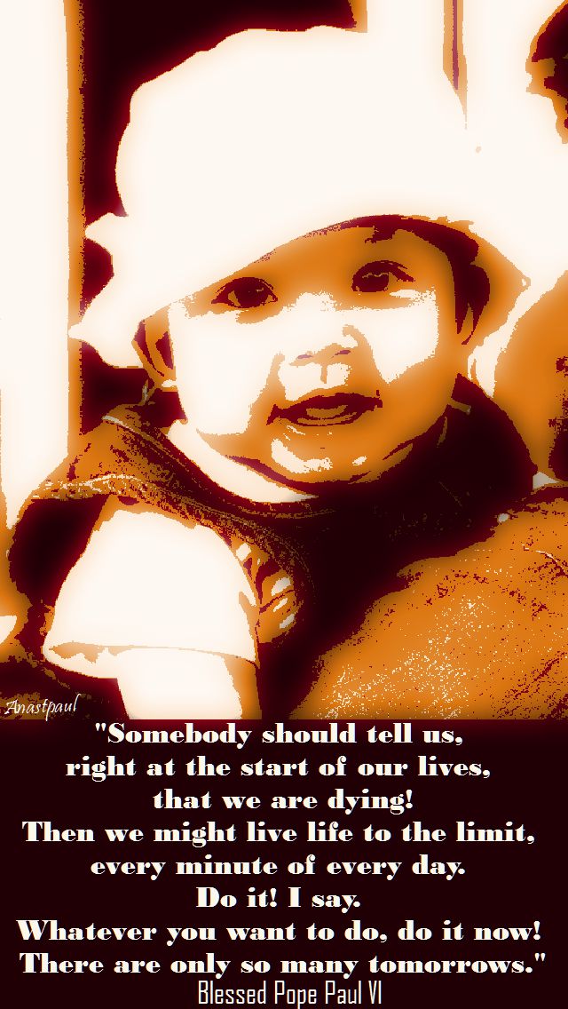 somebody should tell us........bl pope paul VI