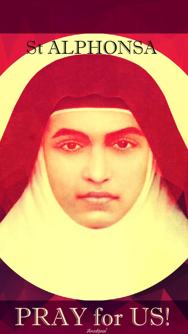 st alphonsa pray for us