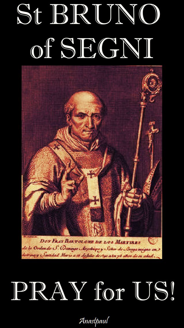 st bruno of segni pray for us.2