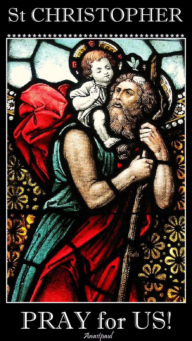st christopher - pray for us