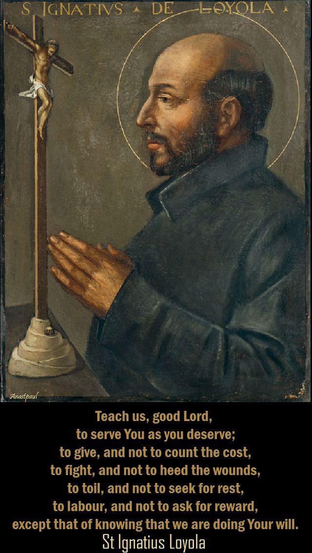 teach us good lord - prayer of st ignatius