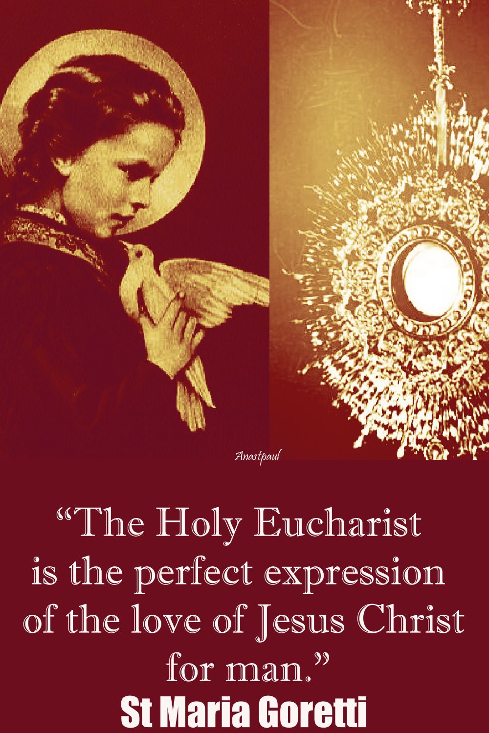 the holy eucharist-st maria goretti