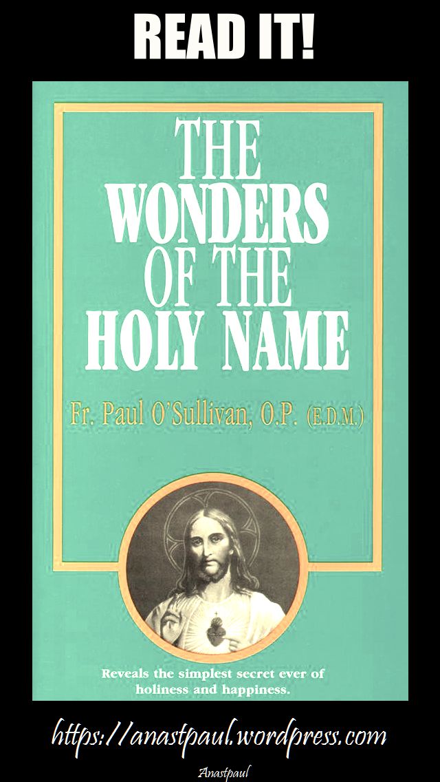 the wonders of the holy name-day three-12 july