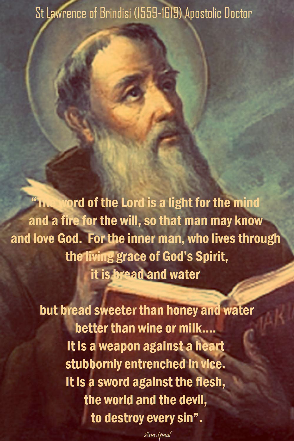 the word of the lord - st lawrence of brindisi