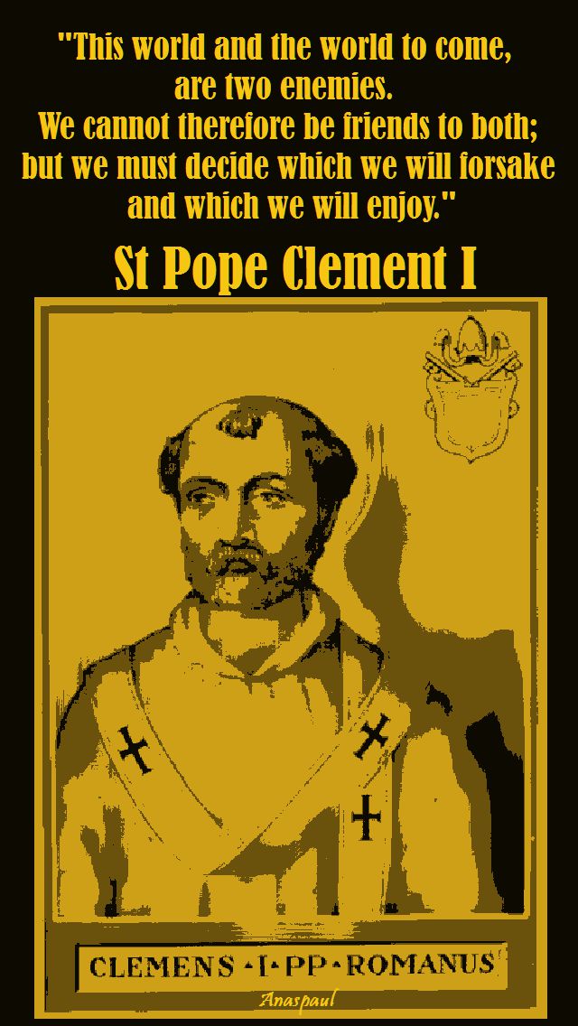 this world and the word to come-s pope clement I