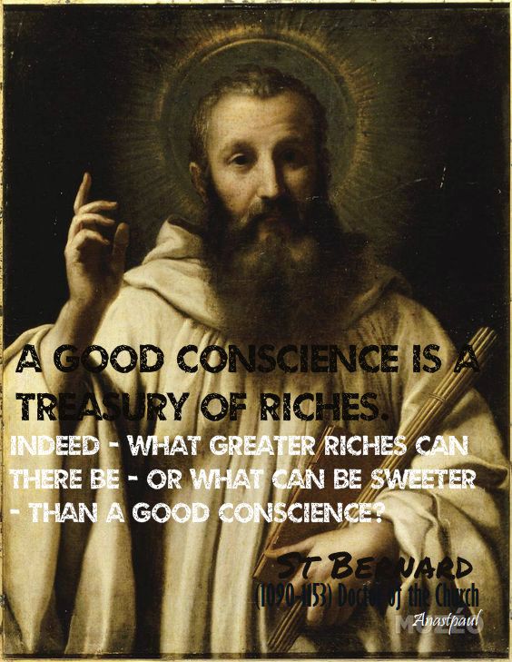 a good conscience - st bernard