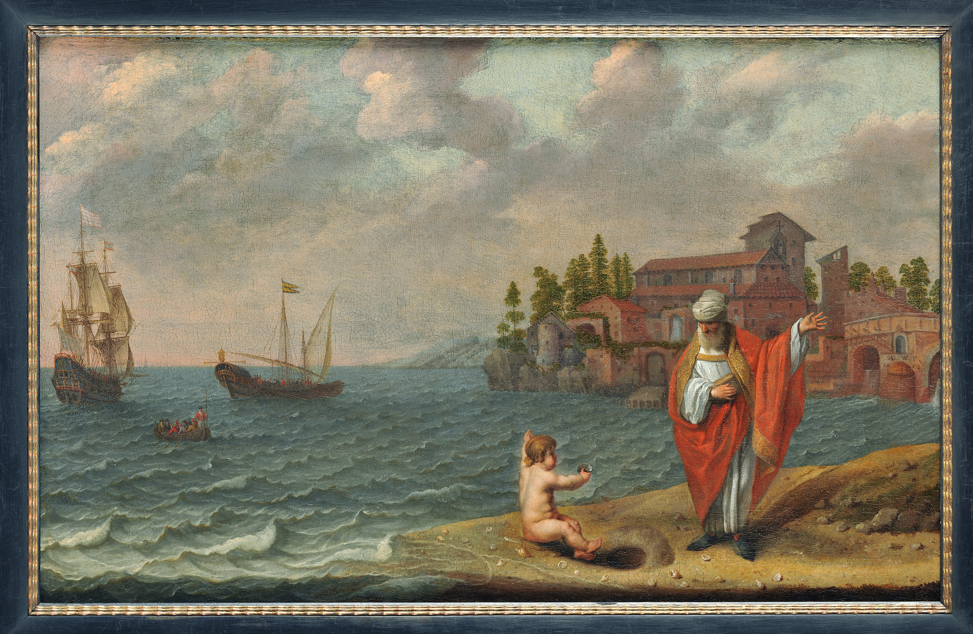 Abraham Willaerts – Saint Augustine and the child