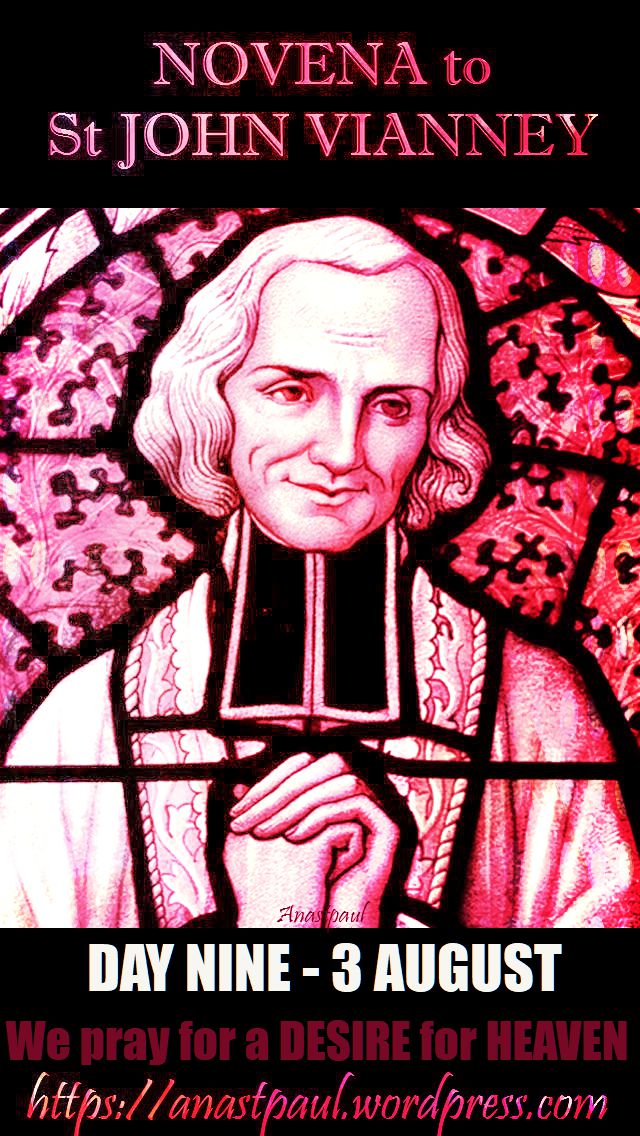 DAY NINE - NOVENA ST JOHN VIANNEY