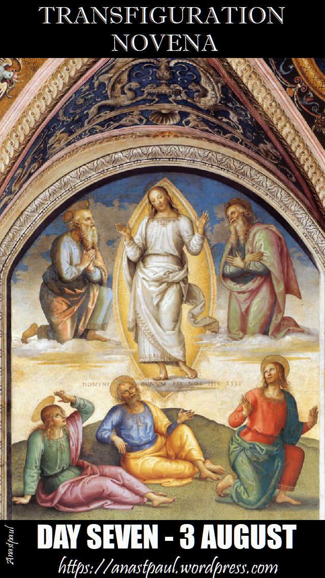 DAY SEVEN - TRANSFIGURATION NOVENA