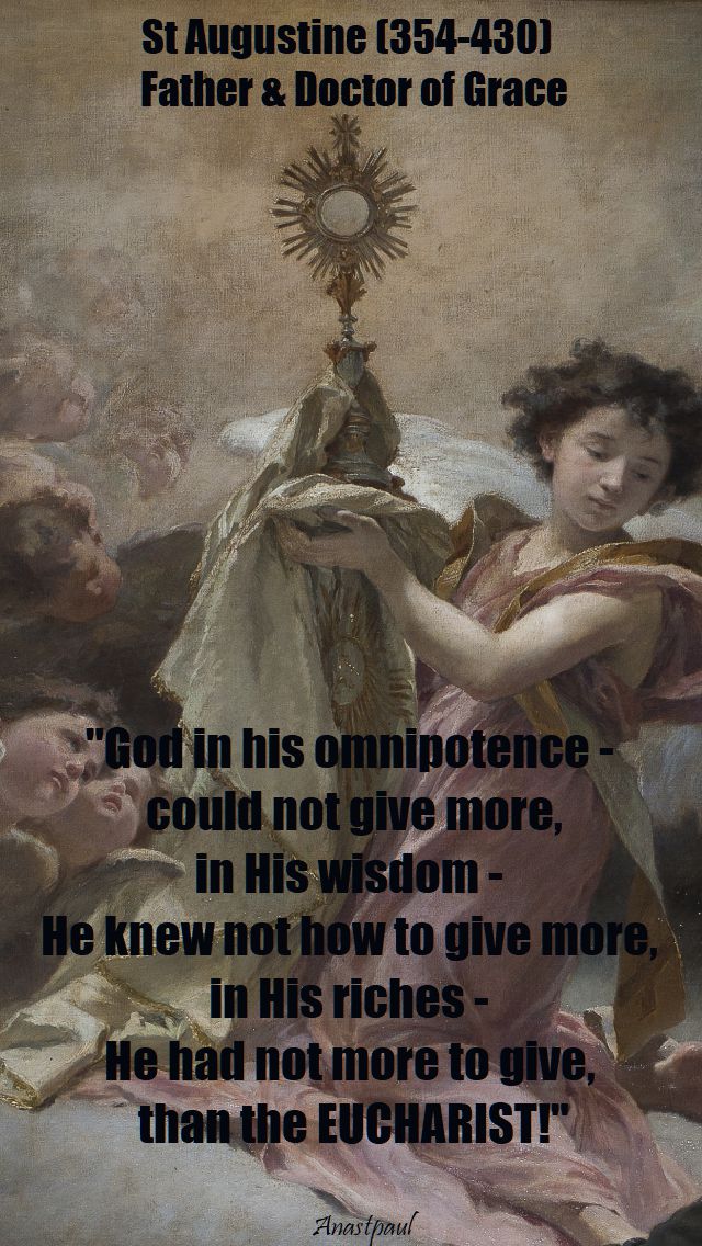 god in his omnipotence - st augustine