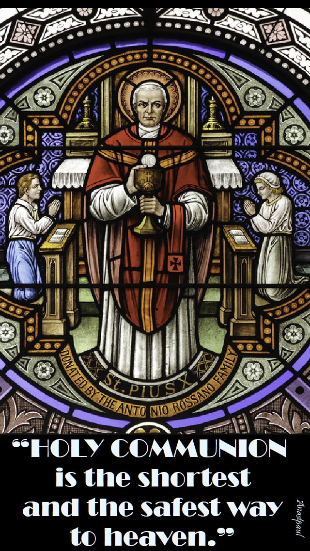 holy communion - st pius X