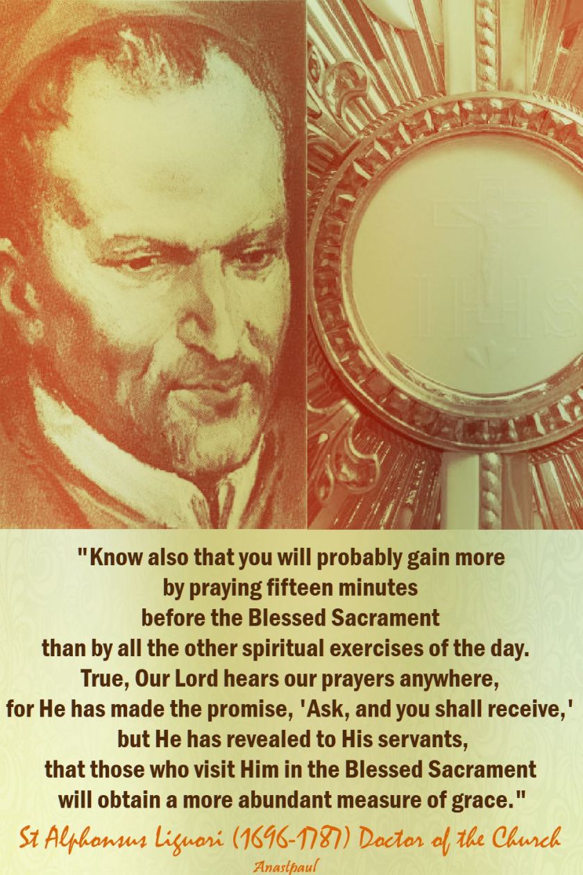 know also that you will probably gain more - st alphonsus