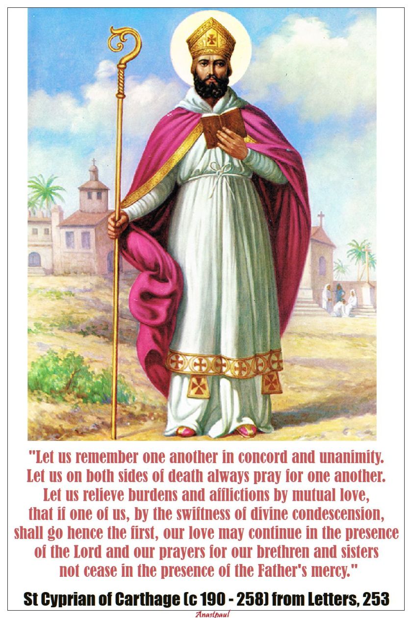 let us remember one another - st cyprian