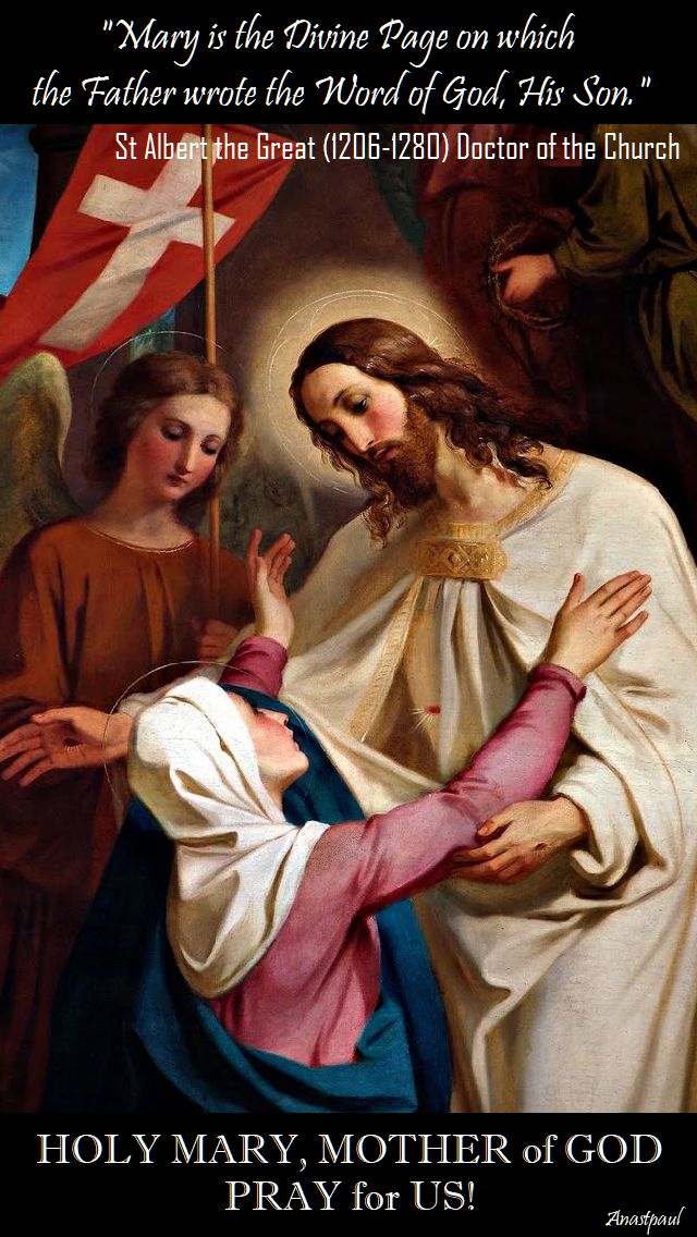 mary is the divine page - st albert the great - doctor