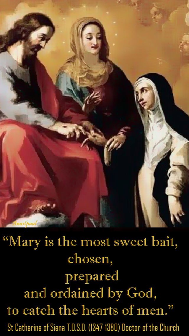 mary is the most sweet bait - st catherine of siena