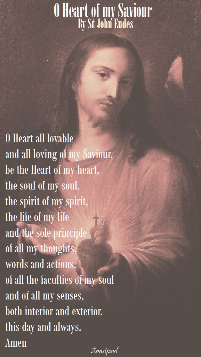 o heart of my saviour - st john eudes