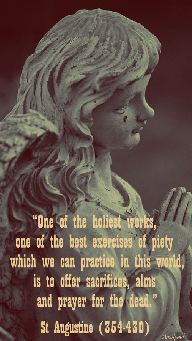 one of the holiest works - st augustine