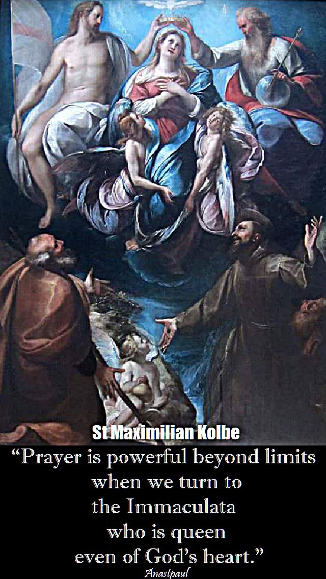 prayer is powerful beyond limits - st max kolbe