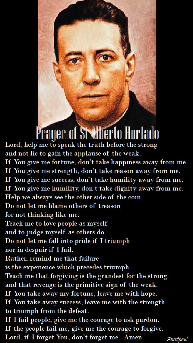 prayer of st alberto hurtado