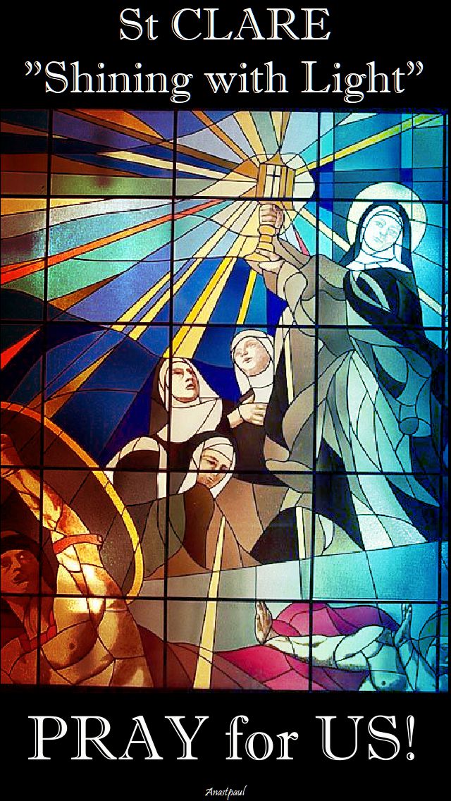 ST CLARE PRAY FOR US 2