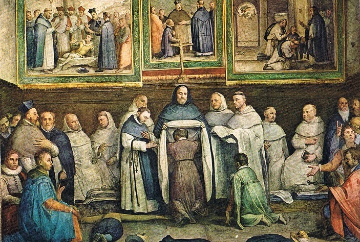 st dominic gives habit to st hyacinth