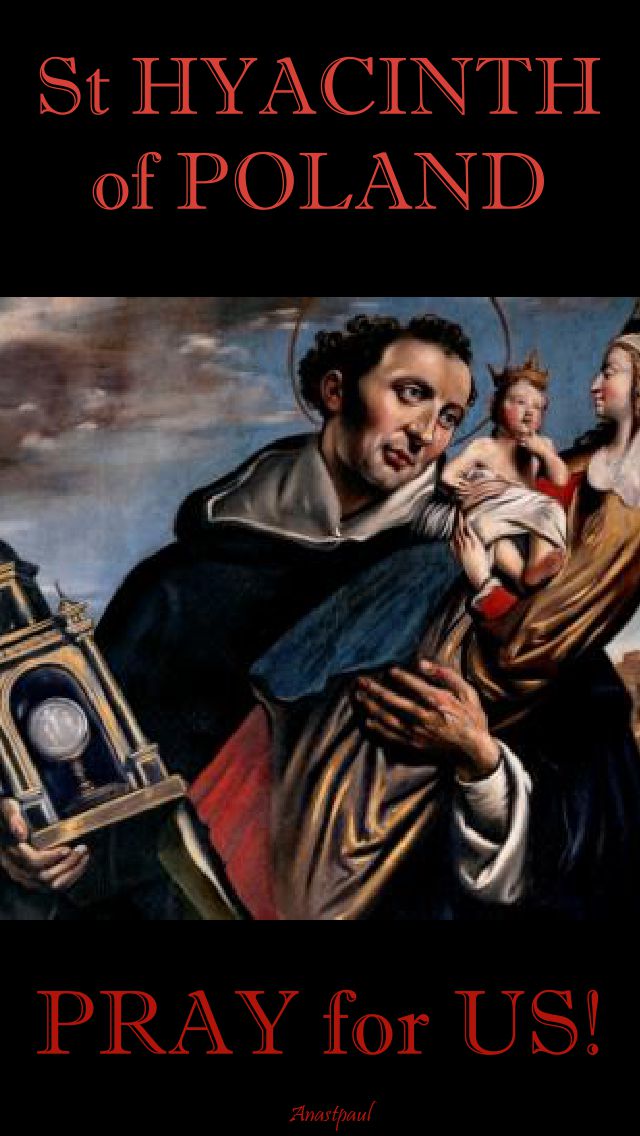 st hyacinth of poland pray for us