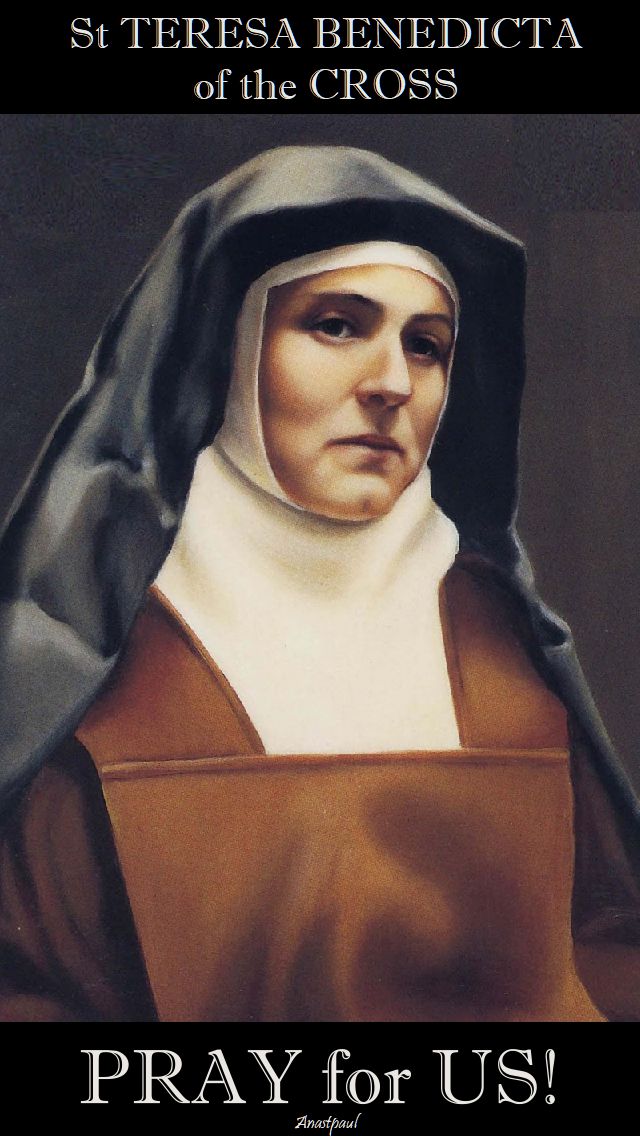 st teresa benedicta pray for us