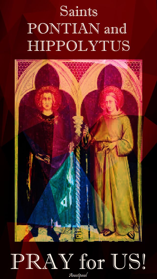sts pontian and hippolytus pray for us