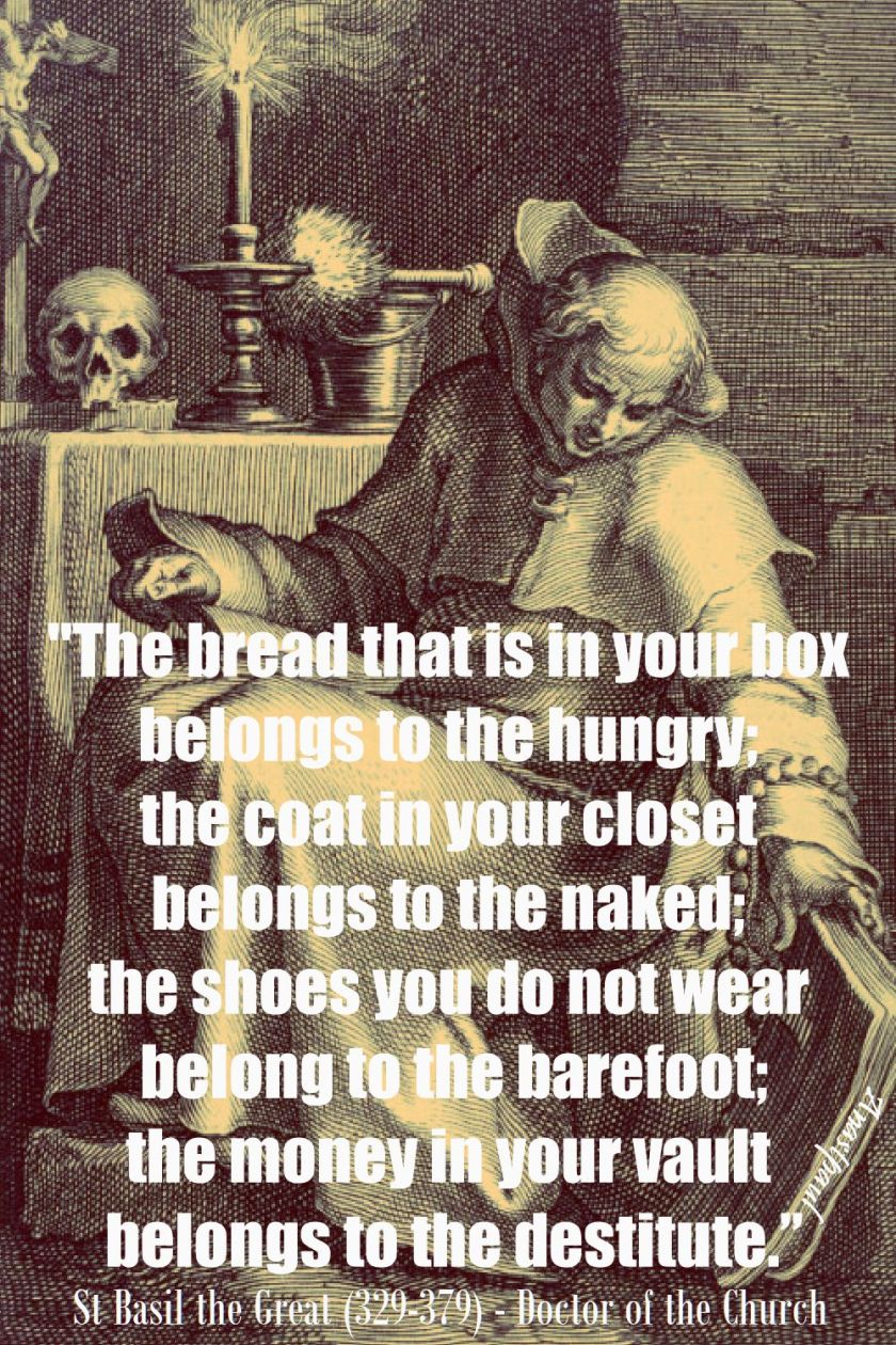 the bread that is in your box - st basil the great