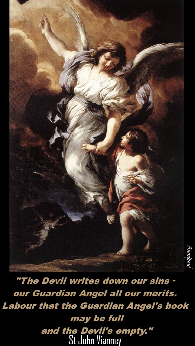 the devil writes down our sins - st john vianney