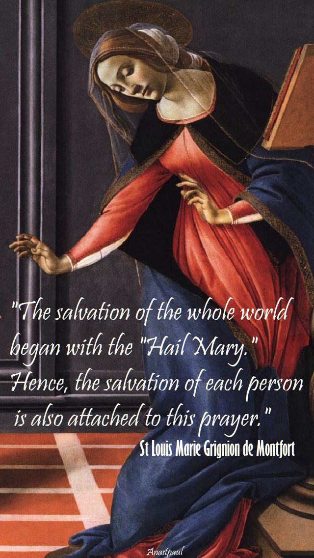 the salvation of the whole world - st louis de montfort