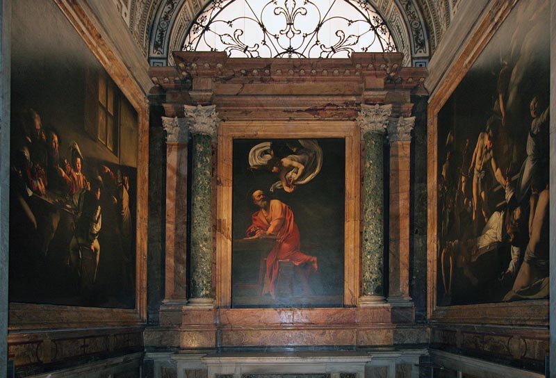 Contarelli Chapel in Rome's Church of St Louis of the French.