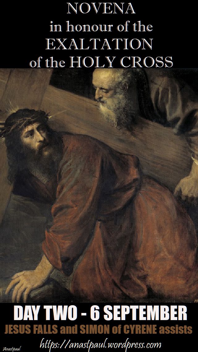 day two - 6 Sept - jesus falls and simon of cyrene assists