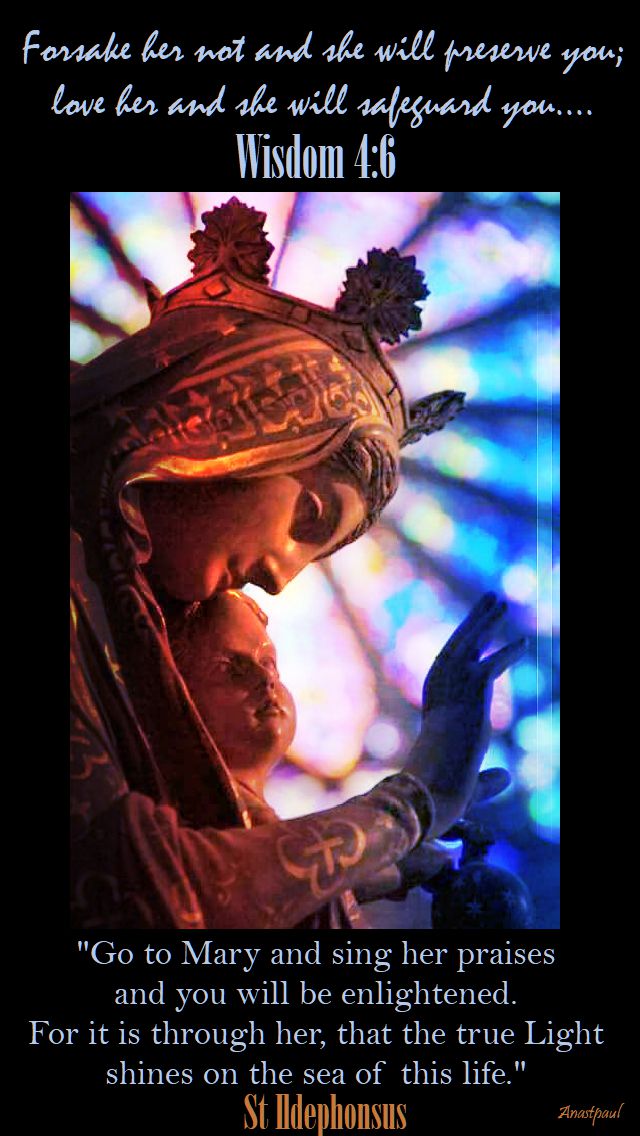 gor to mary and sing her praises - st ildephonsus