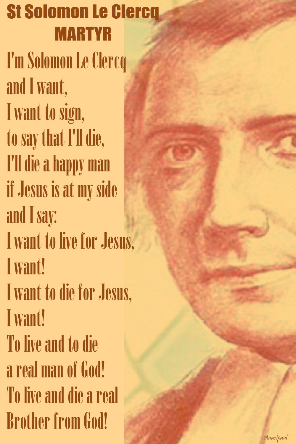 i'm solomon - I want!-st solomon le clercq