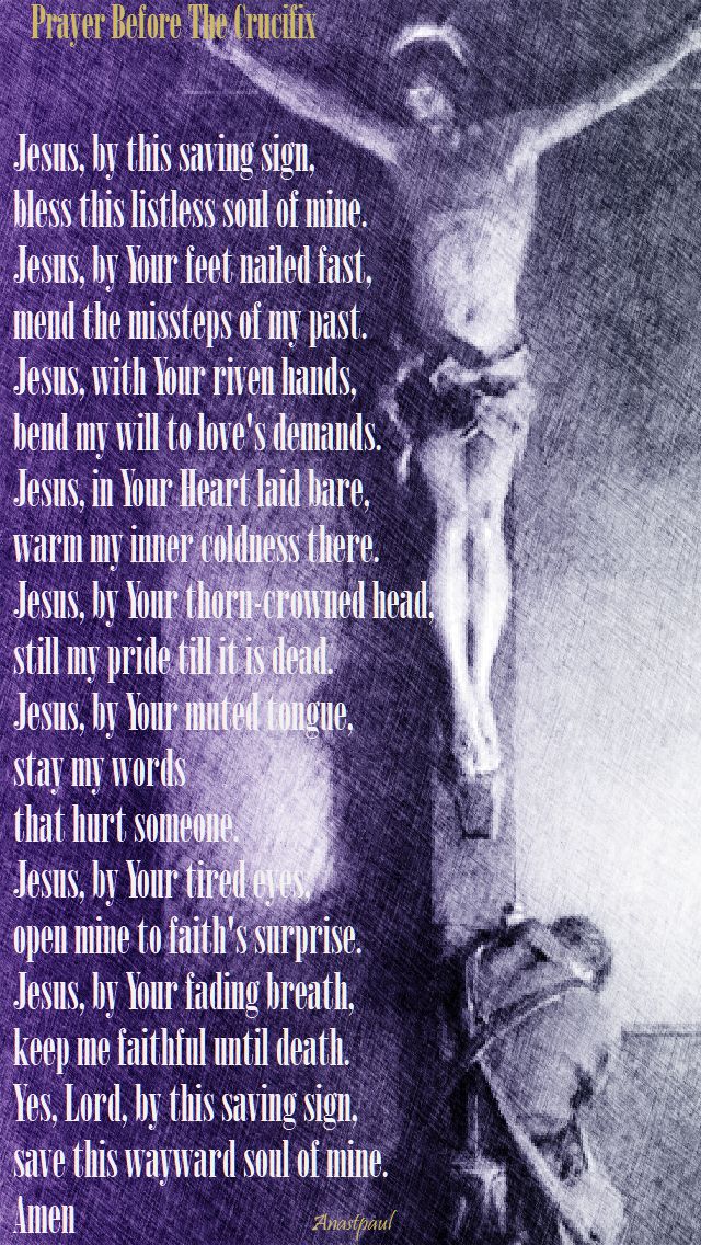 prayer before the crucifix.3. - 25 sept 2017